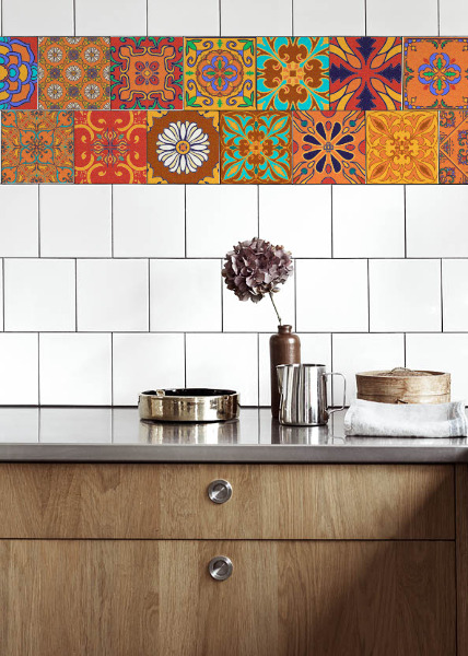 Plakfolie tegels KLEURRIJK MAROKKO