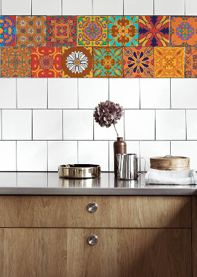 Plakfolie tegels KLEURRIJK MAROKKO