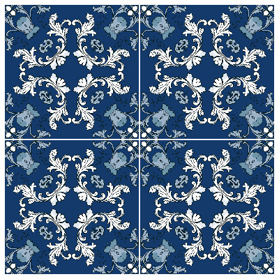 Plakfolie tegels BLAUW MAROKKO