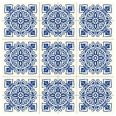 Tegelstickers BLAUW AZULEJO