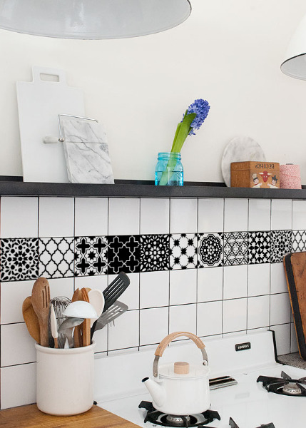 Tegelstickers Zwart en wit