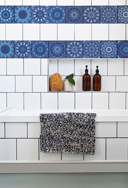 Tegelfolie BLAUW MOZAÏEK