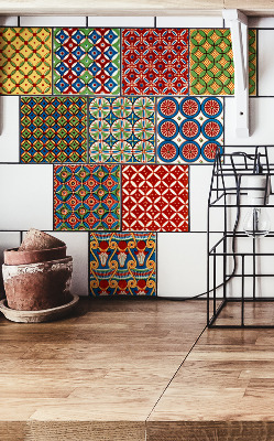 Plakfolie tegels Explosie van kleuren