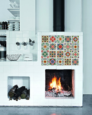 Tegelstickers Kleurrijk dorp