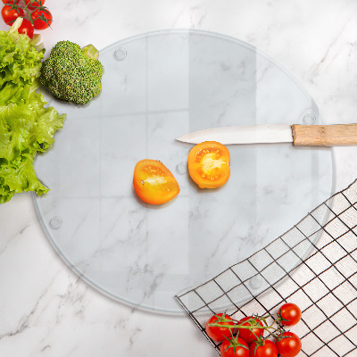 Snijplanken van glas transparante ronde