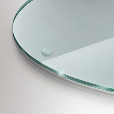 Snijplanken van glas transparante ronde