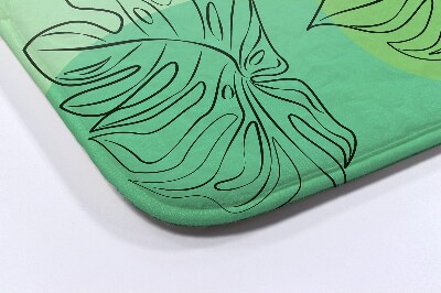 Badmat Monstera-bladeren