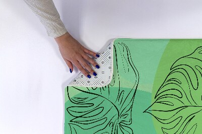 Badmat Monstera-bladeren