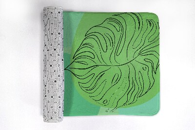 Badmat Monstera-bladeren