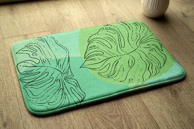 Badmat Monstera-bladeren