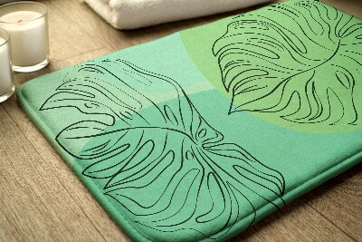 Badmat Monstera-bladeren