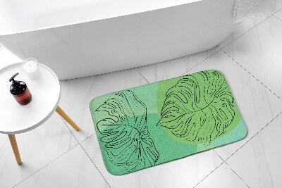 Badmat Monstera-bladeren