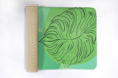 Badmat Monstera-bladeren