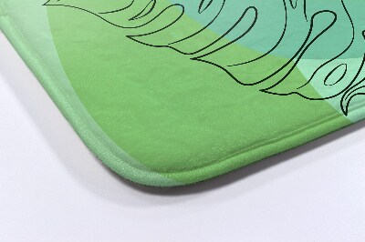 Badkamer mat Monstera-bladeren