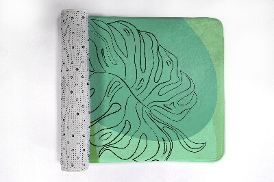 Badkamer mat Monstera-bladeren