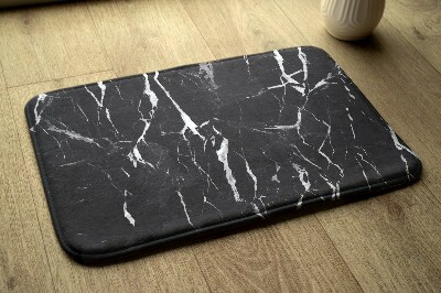 Luxe badmat Zwart marmer