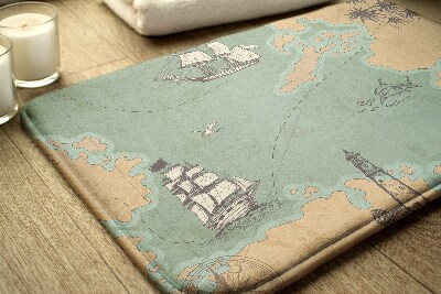 Badmat Oude kaart