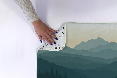 Badkamer mat Bergen en bos