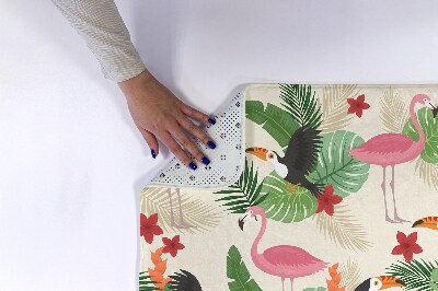 Badmat Vogels Flamingo's