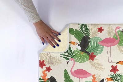 Badmat Vogels Flamingo's