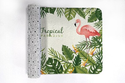Badkamer mat Vogels Flamingo's