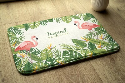 Badkamer mat Vogels Flamingo's