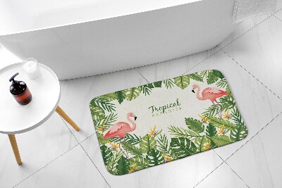 Badkamer mat Vogels Flamingo's