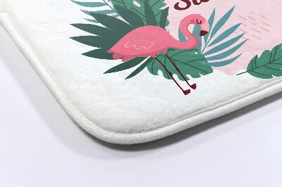 Luxe badmat Flamingo's Vogels