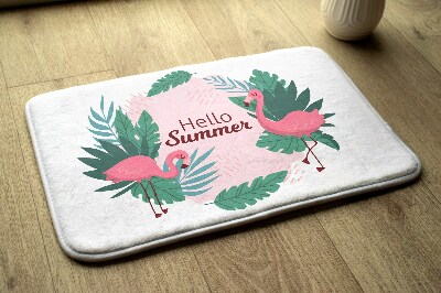 Luxe badmat Flamingo's Vogels