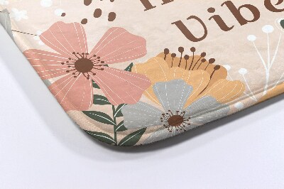 Luxe badmat Bloemenpatroon