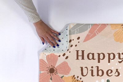 Luxe badmat Bloemenpatroon