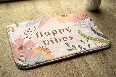 Luxe badmat Bloemenpatroon