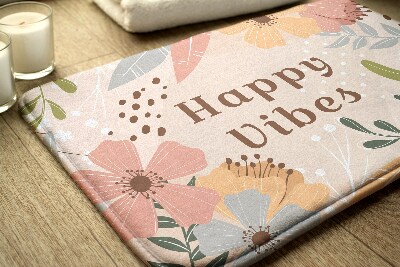 Luxe badmat Bloemenpatroon