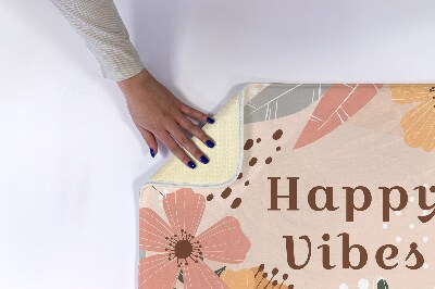 Luxe badmat Bloemenpatroon