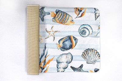 Badkamer mat Zeedieren