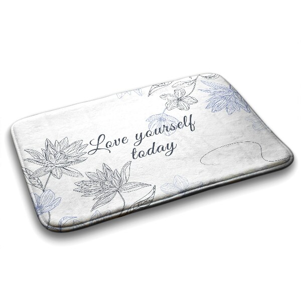 Luxe badmat Bloemen Minimalistisch