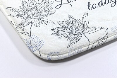 Luxe badmat Bloemen Minimalistisch