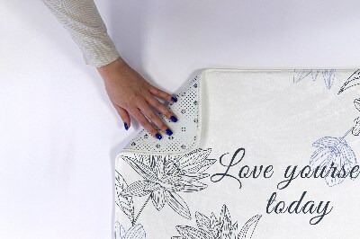 Luxe badmat Bloemen Minimalistisch