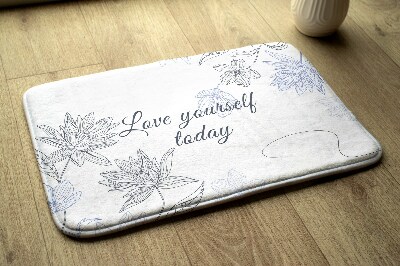 Luxe badmat Bloemen Minimalistisch