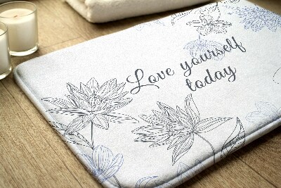 Luxe badmat Bloemen Minimalistisch