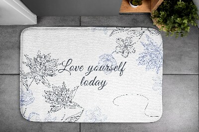 Luxe badmat Bloemen Minimalistisch