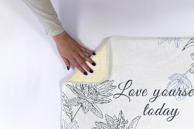 Luxe badmat Bloemen Minimalistisch