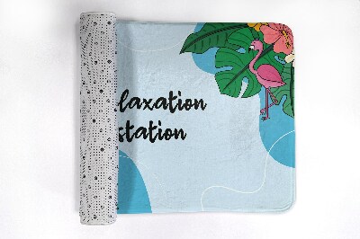 Luxe badmat Tropische vogels