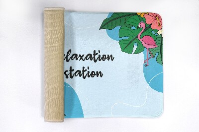 Luxe badmat Tropische vogels