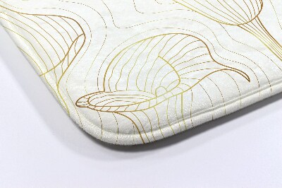 Badkamer mat Lijnen Bloemen