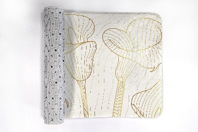 Badkamer mat Lijnen Bloemen