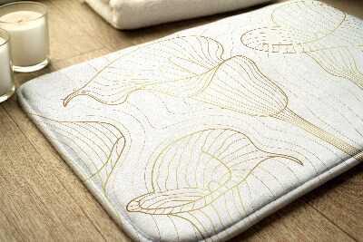 Badkamer mat Lijnen Bloemen