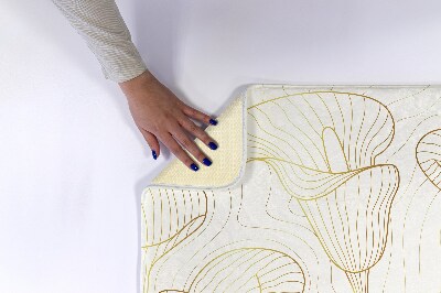 Badkamer mat Lijnen Bloemen