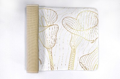 Badkamer mat Lijnen Bloemen