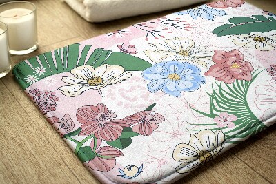 Badmat Kleurrijke bloemen